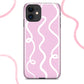 Pink Squiggle Pattern Phone Case | iPhone Case | Samsung Case | Google Pixel Case