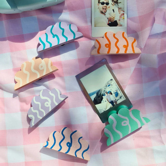 Hand Painted Patterned Mini Photo Display Frame