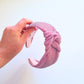 Baby pink glitter headband
