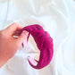 Magenta pink glitter headband