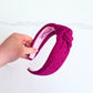 Magenta pink glitter headband