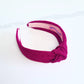 Magenta pink glitter headband