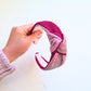 Double pink glitter headband