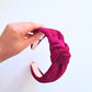 Magenta pink glitter headband