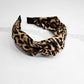 Leopard print knot headband