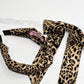 Leopard print knot headband