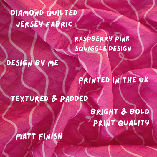 Padded Pink Patterned Headband