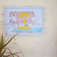 A3 'Sunny & Bright' Risograph Art print / Wall Art