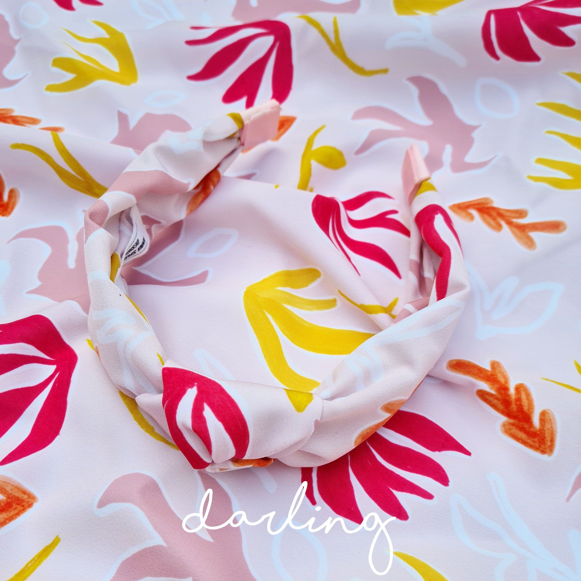 Summer Floral Patterned Knot Headband – Anna Spurling Design