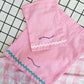 Pink and White Squiggle Knot Headband