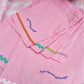 Pink and Neon Orange Squiggle Knot Headband